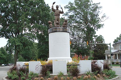 Arthur Ashe statue on Monument Avenue in Richmond, Virginia